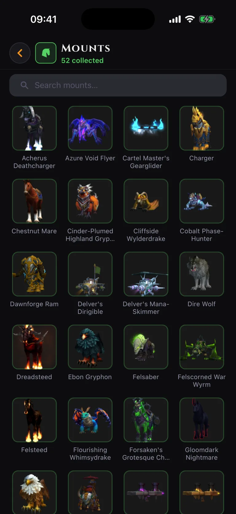 Collections & achievements, VaultAlts screenshot